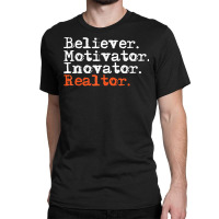 Motivator Believer Innovator Educator Teacher Gift Retro T Shirt Classic T-shirt | Artistshot