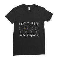 Wear Red Instead Autism Acceptance In April 2022 Ladies Fitted T-shirt | Artistshot