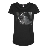 Dog Nose T  Shirt Dog Nose Sketch Drawing Over Photo In Black And Whit Maternity Scoop Neck T-shirt | Artistshot