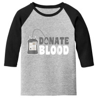 Cool Blood Donation Art Men Women Blood Donor Phlebotomy Youth 3/4 Sleeve | Artistshot