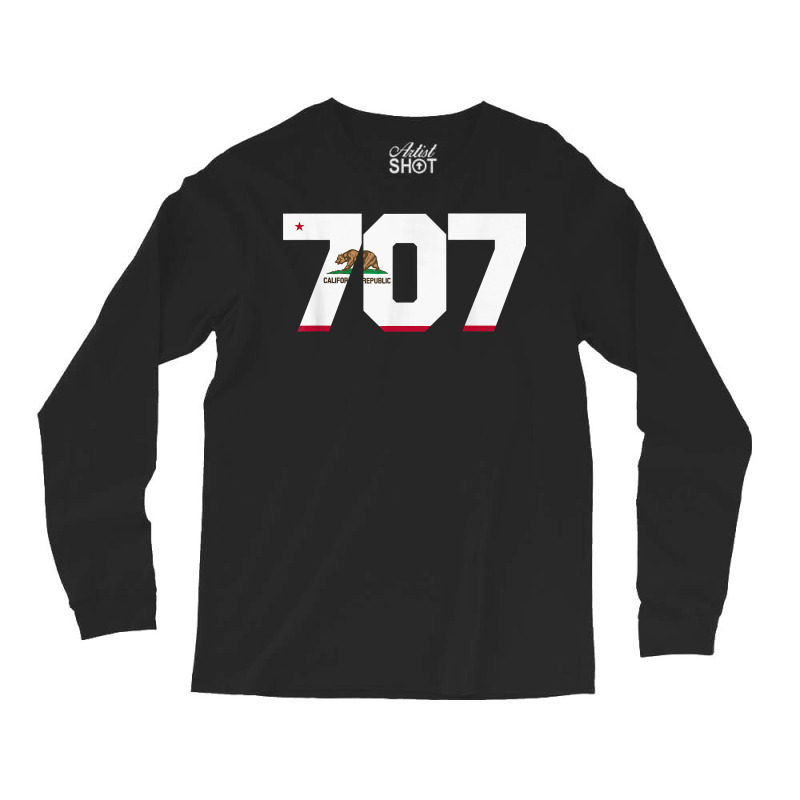 Area Code 707 Shirt   Sonoma California Tshirt Long Sleeve Shirts by webberoliveria | Artistshot