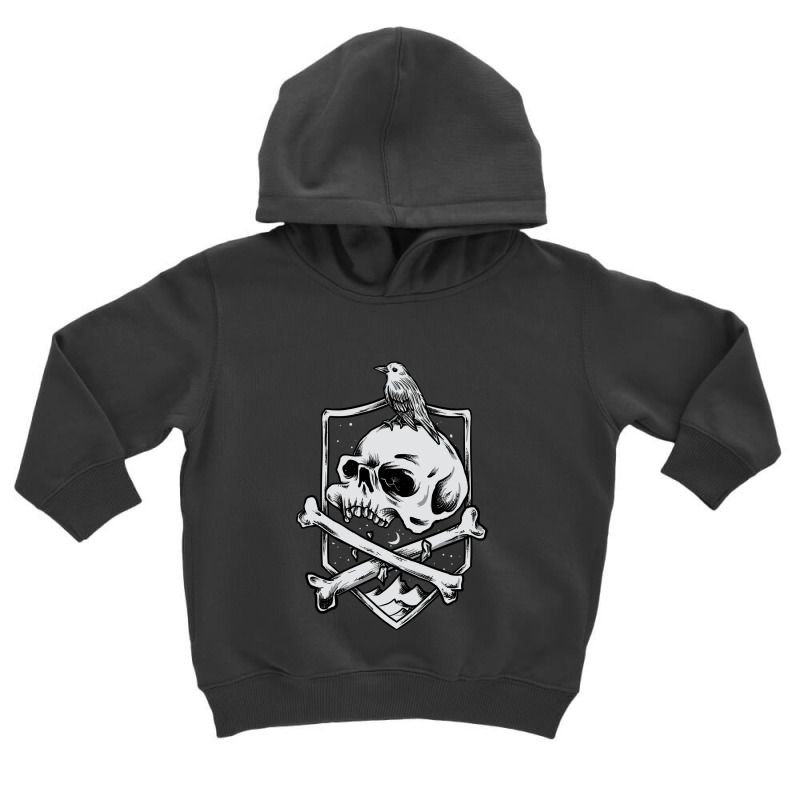 Vintage Skull With Bird Toddler Hoodie | Artistshot