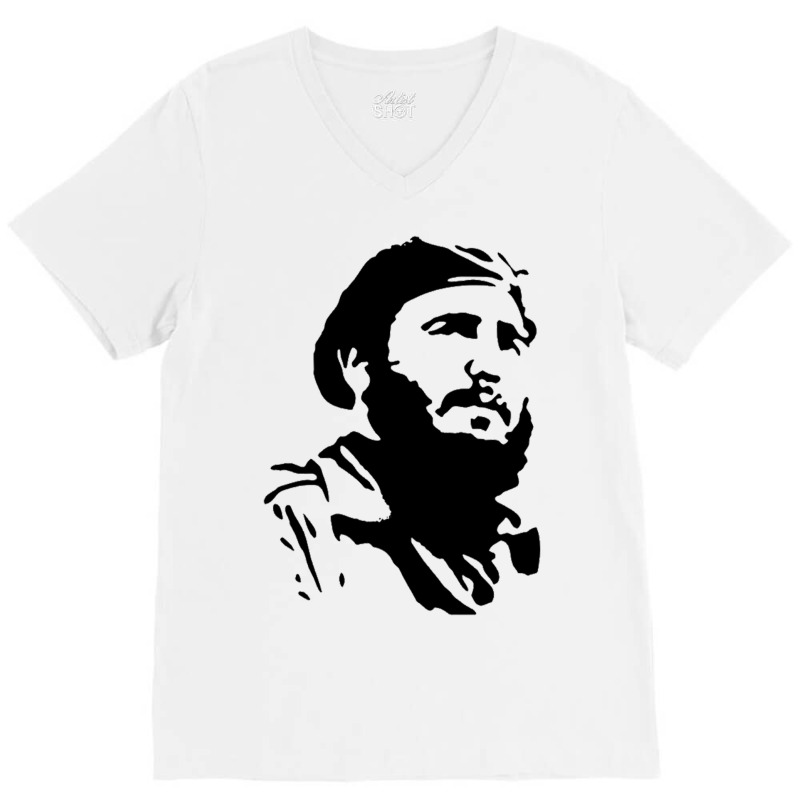 Fidel Castro Cuba Revolution (2) V-Neck Tee by nbobatiga | Artistshot