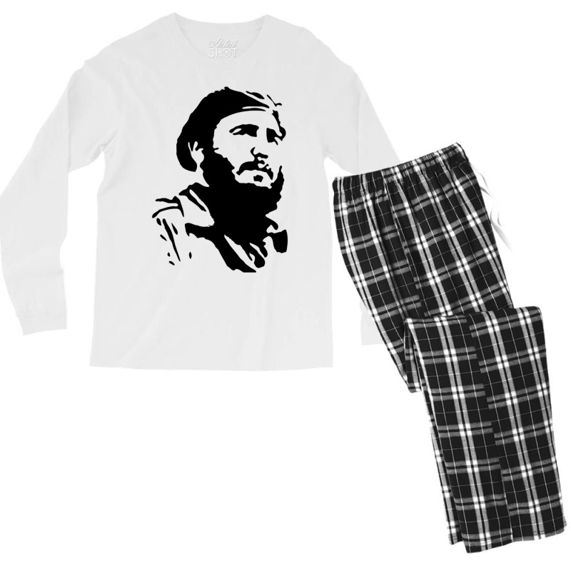 Fidel Castro Cuba Revolution (2) Men's Long Sleeve Pajama Set by nbobatiga | Artistshot