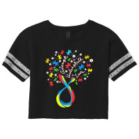 Accept Understand Love Flower Autism Awareness Day Scorecard Crop Tee | Artistshot