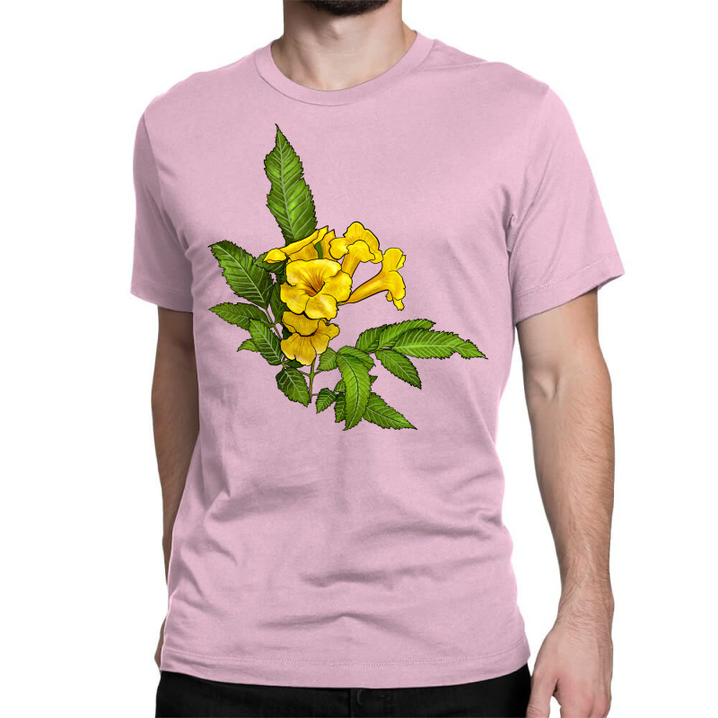 Flower Plant Screen Printed T-Shirt