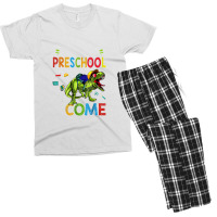 Watch Out Preschool Here I Come Dinosaurs Back To School Men's T-shirt Pajama Set | Artistshot