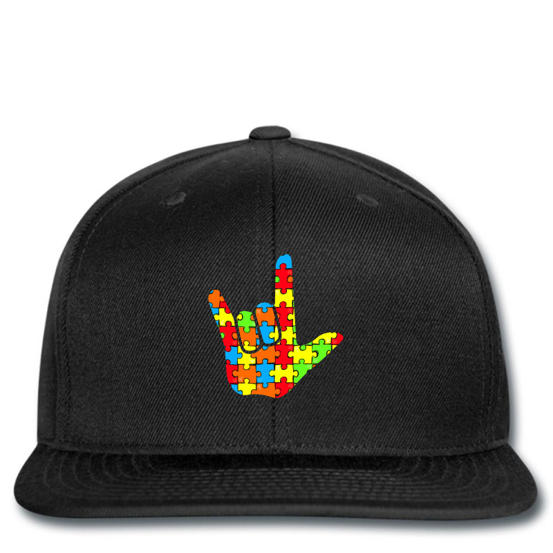 Asl Love Sign Language Autism Awareness Support Printed hat by mrlee | Artistshot