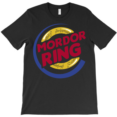 Mordor Ring T-shirt Designed By Karlmisetas