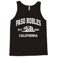 Paso Robles California Ca Vintage State Athletic Style Pullover Hoodie Tank Top | Artistshot