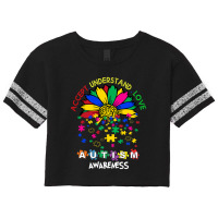 Autism Awareness Accept Understand Love Autism Scorecard Crop Tee | Artistshot