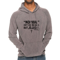 Womens Normal Isn't Coming Back But Jesus Is Revelation 14 V Vintage Hoodie | Artistshot