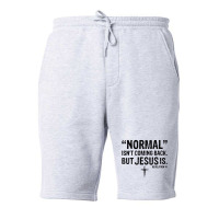 Womens Normal Isn't Coming Back But Jesus Is Revelation 14 V Fleece Short | Artistshot