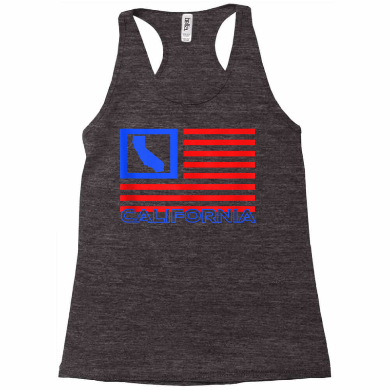 Patriotic California Republic Usa Flag Art Cali Local Map Tank Top Racerback Tank by nycerecoverdell | Artistshot