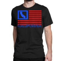 Patriotic California Republic Usa Flag Art Cali Local Map Tank Top Classic T-shirt | Artistshot