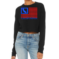 Patriotic California Republic Usa Flag Art Cali Local Map Tank Top Cropped Sweater | Artistshot