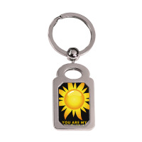 You Are My Sunshine Silver Rectangle Keychain | Artistshot