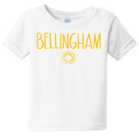 Bellingham Washington Drawing Of Sun Amber Print T Shirt Baby Tee | Artistshot