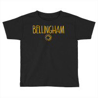 Bellingham Washington Drawing Of Sun Amber Print T Shirt Toddler T-shirt | Artistshot