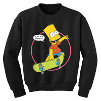 The Simpsons Bart Simpson Eat My Shorts T Shirt Youth Sweatshirt | Artistshot