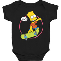 The Simpsons Bart Simpson Eat My Shorts T Shirt Baby Bodysuit | Artistshot