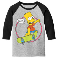 The Simpsons Bart Simpson Eat My Shorts T Shirt Youth 3/4 Sleeve | Artistshot