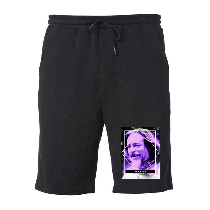 Alan Watts Glitch Aesthetic Fleece Short | Artistshot