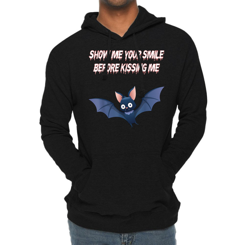 Show Me Your Smile Before Kissing Me Kissing Mouth Vampire T Shirt Lightweight Hoodie by muhrlycogant3h | Artistshot