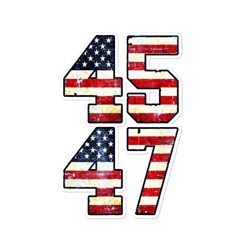 45 47 Save America Trump 2024 Sticker | Artistshot