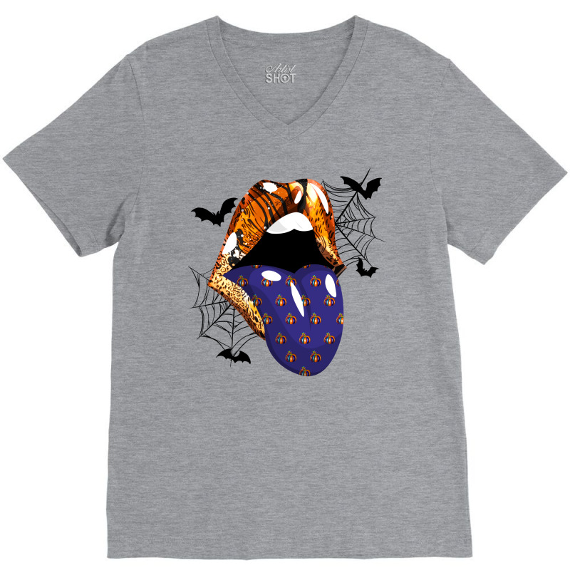 Halloween Mouth V-Neck Tee by autlu2024 | Artistshot