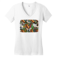 Western Rodeo Background Women's V-neck T-shirt | Artistshot