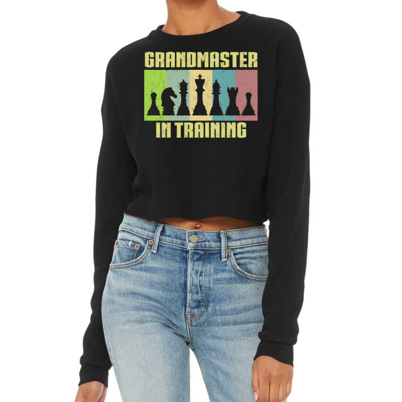 Chess Player T  Shirt Grandmaster In Training T  Shirt Cropped Sweater | Artistshot