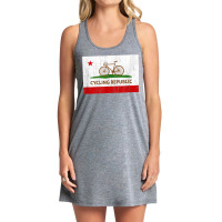 California Cycling Republic Flag   Bicycle Cycling Inspired T Shirt Tank Dress | Artistshot