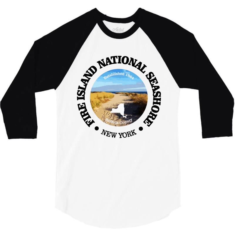 Fire Island National Seashore 3/4 Sleeve Shirt by Aibon | Artistshot