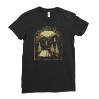 Camping Ladies Fitted T-shirt | Artistshot