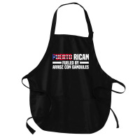 Puerto Rican Fueled By Arroz Con Gandules   Puerto Rico T Shirt Medium-length Apron | Artistshot