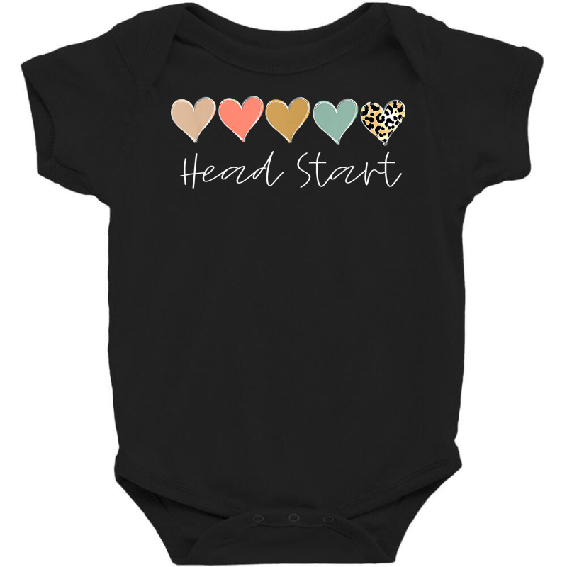 Leopard Hearts Teacher Student, Head Start Back To School T Shirt Baby Bodysuit by aryanahjerich | Artistshot