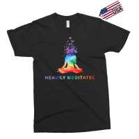 Yoga Girl Heavily Meditated Funny Meditation Rainbow Color T Shirt Exclusive T-shirt | Artistshot