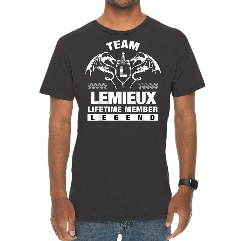 Team Lemieux Lifetime Member Gifts T Shirt Vintage T-Shirt by maionexzweddel1i | Artistshot