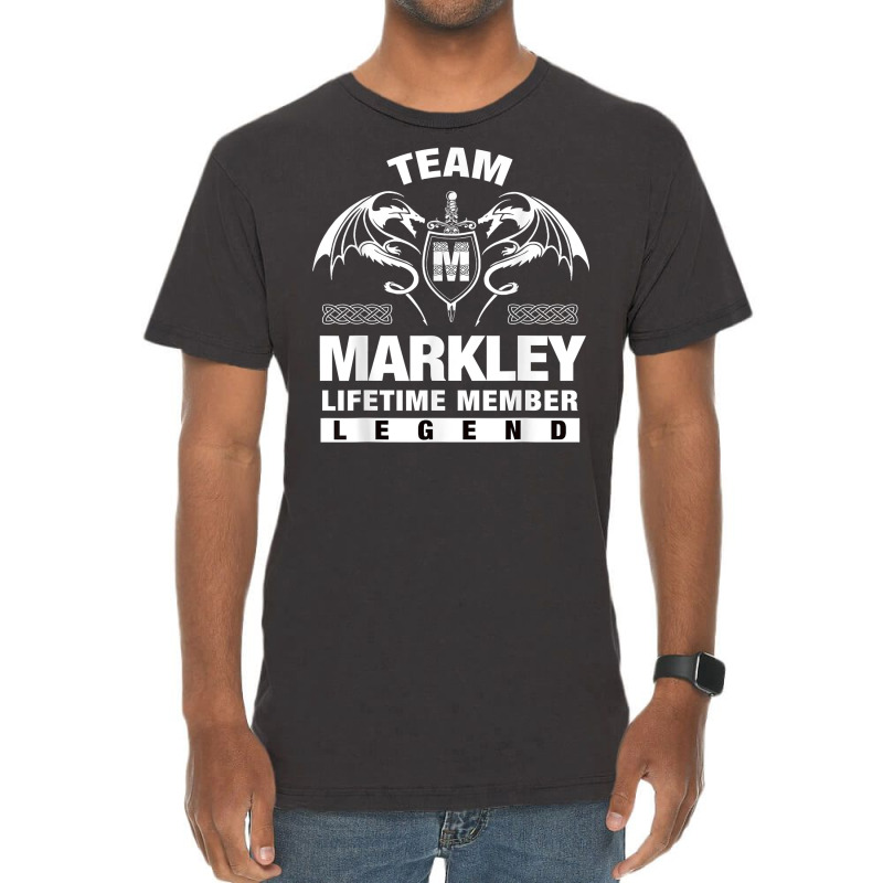 Team Markley Lifetime Member Gifts T Shirt Vintage T-Shirt by maionexzweddel1i | Artistshot