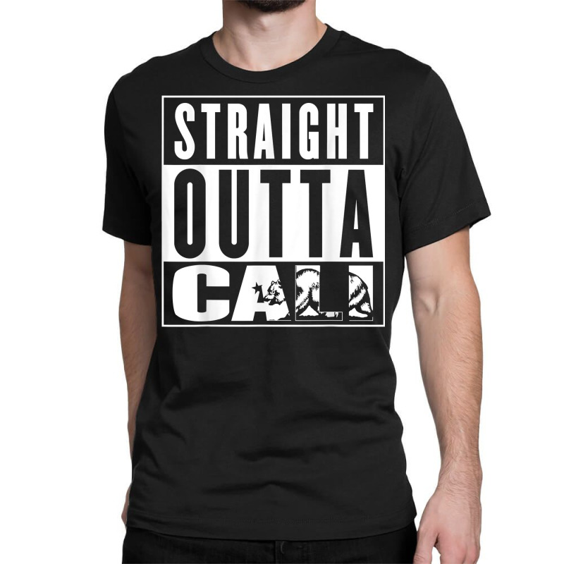 Mens California Republic Men's T Shirt Straight Outta Cali Shirt Classic T-shirt by nayarilorenzi | Artistshot