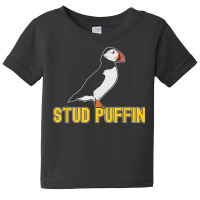 Stud Puffin Birthday Seabird Muffin Arctic Style Animals T Shirt Baby Tee | Artistshot