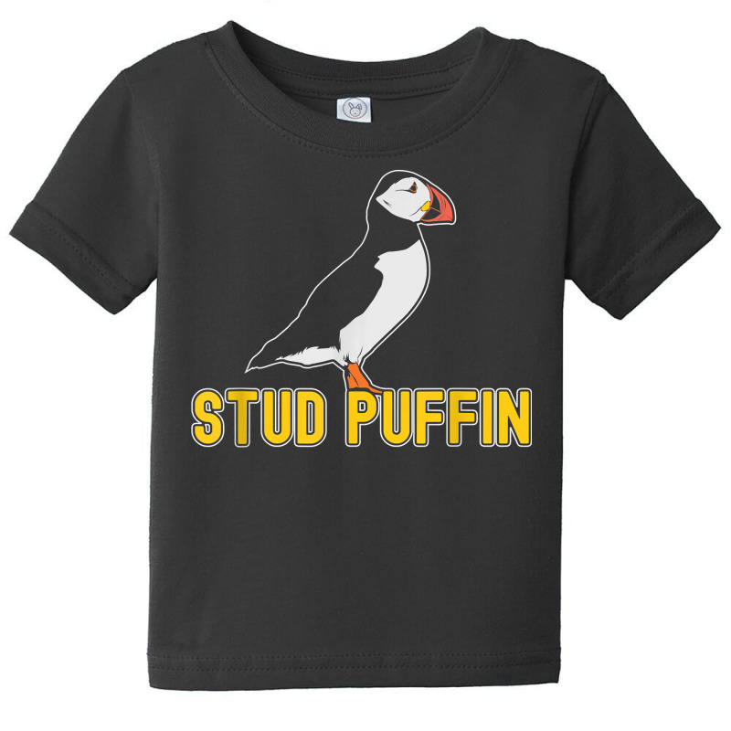 Stud Puffin Birthday Seabird Muffin Arctic Style Animals T Shirt Baby Tee by shoaibmolleda | Artistshot