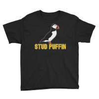 Stud Puffin Birthday Seabird Muffin Arctic Style Animals T Shirt Youth Tee | Artistshot