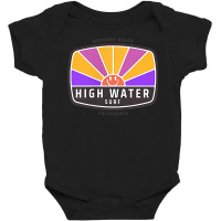 Mens Surfing California   Sunny   Mens Surfer   High Water Surf T Shir Baby Bodysuit | Artistshot