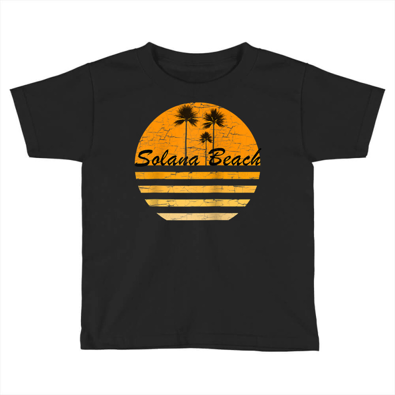 Solana Beach California Retro Tshirt 70's Throwback Surf Raglan Baseba Toddler T-shirt by michealamifflin | Artistshot