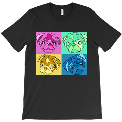 Pug Warhol T-shirt Designed By Bertaria
