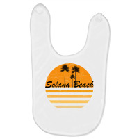 Solana Beach California Retro Tshirt 70's Throwback Surf Sweatshirt Baby Bibs | Artistshot