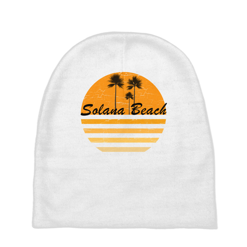 Solana Beach California Retro Tshirt 70's Throwback Surf Sweatshirt Baby Beanies by michealamifflin | Artistshot