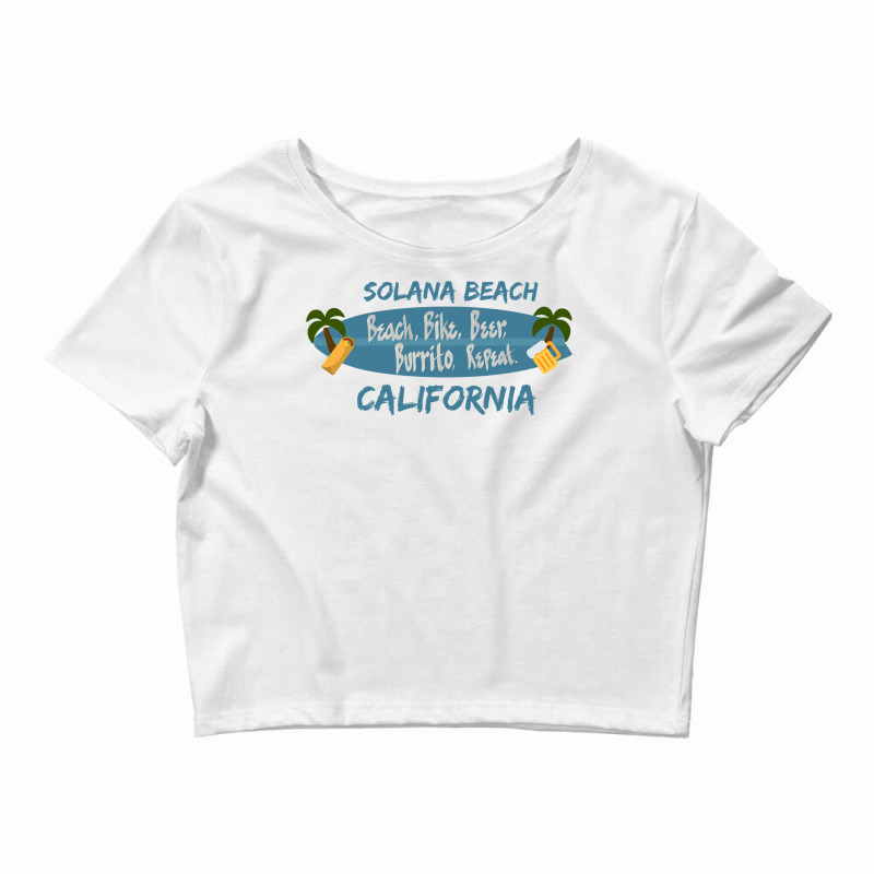 Solana Beach Hoodie San Diego California Men Women Surf Crop Top by michealamifflin | Artistshot